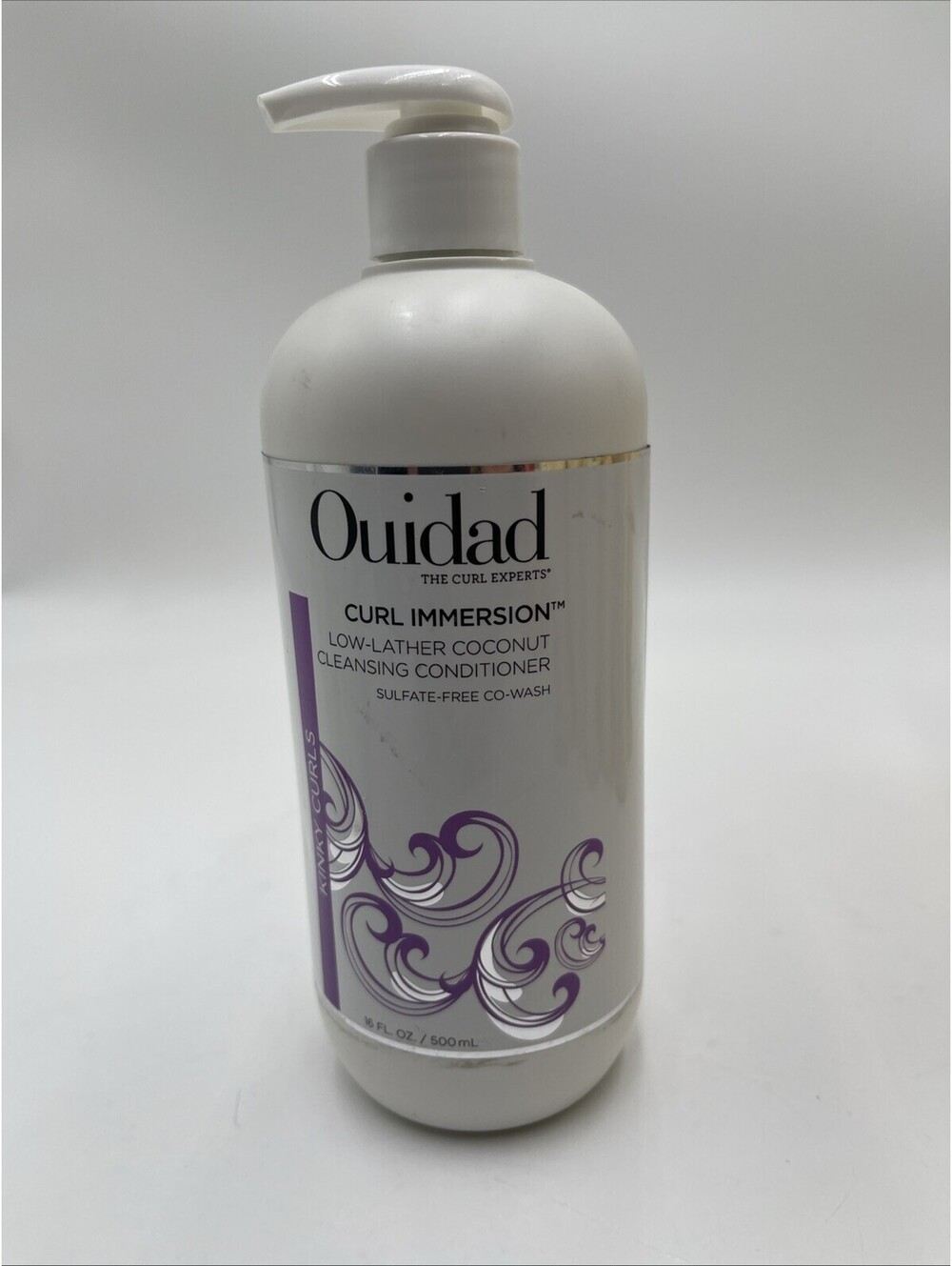 OUIDAD CURL IMMERSION No-Lather Cleansing Conditioner for dry hair 16 Oz
